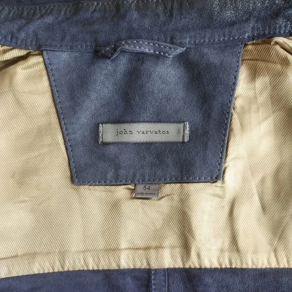 JOHN VARVATOS MEN'S IZZY LEATHER SHIRT JACKET - Picture 11 of 12